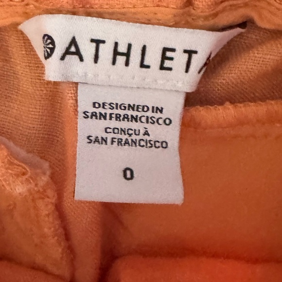 Athleta Peach Cabo Linen Joggers Size 0 - Picture 4 of 5